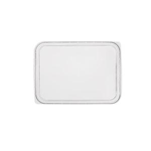 Καπάκι Παραλληλόγραμμο PP M/W Διάφανα 18x13cm Για Ripple Σκεύη 500-1000ml (Πακέτο 50τμχ) Intertan QDS181T - 69610