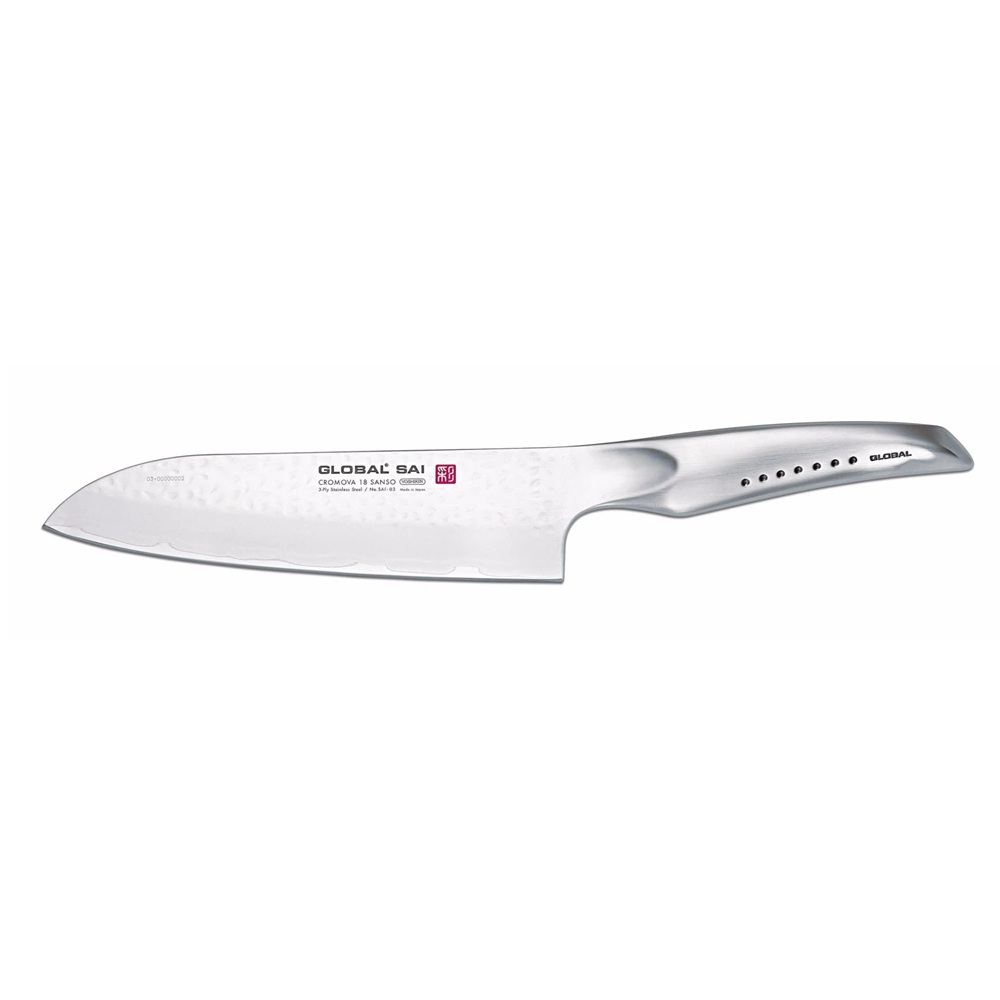 Μαχαίρι Santoku 19cm – Premium Κοπή με Ιαπωνική Τεχνοτροπία Global SAI-03 - 0