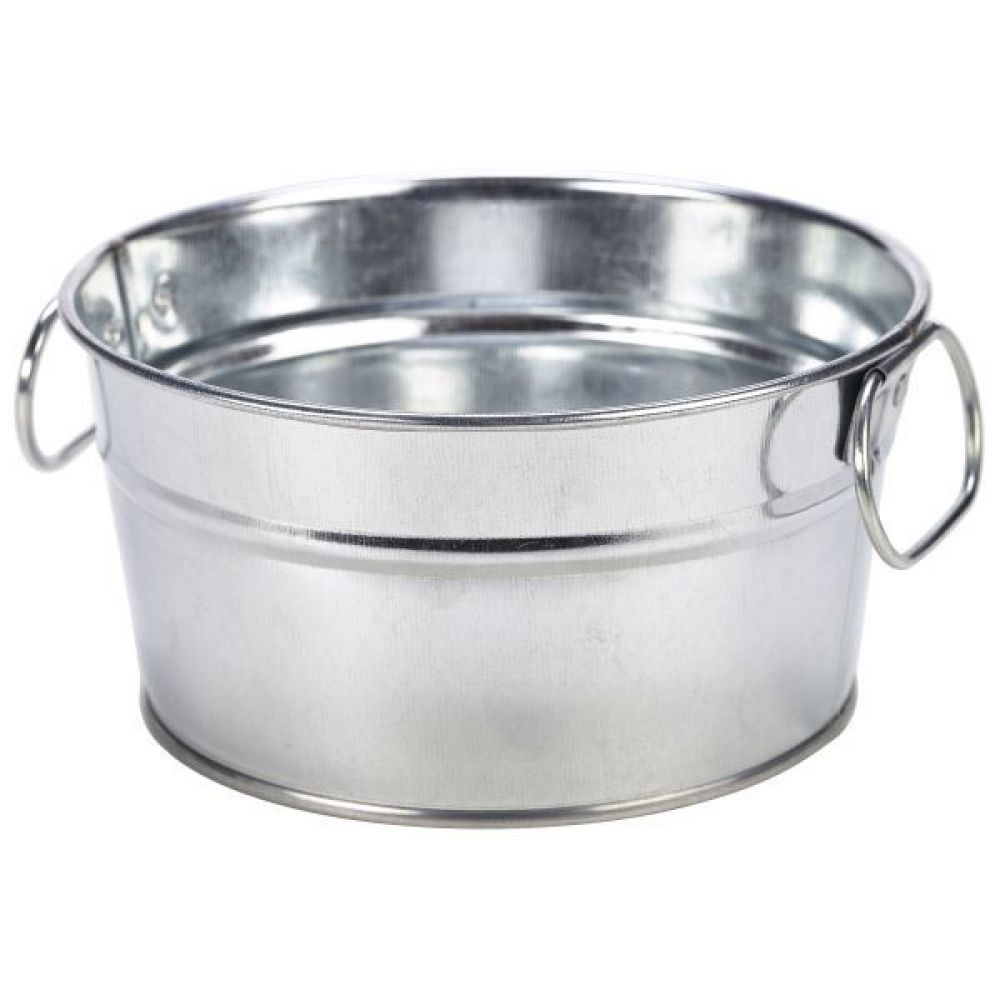 Δοχείο Σερβιρίσματος Γαλβανιζέ Ø15xH8cm GSB15 Genware 34.60035