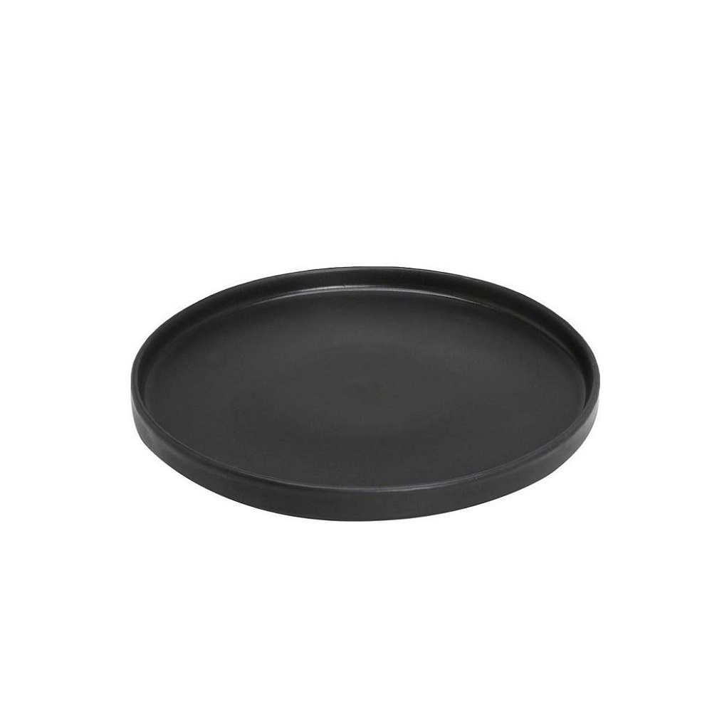 Πιάτο Ρηχό Step Πορσελάνης Φ21xH2,5cm Terra Matt Black Espiel TLM132K6 - 0