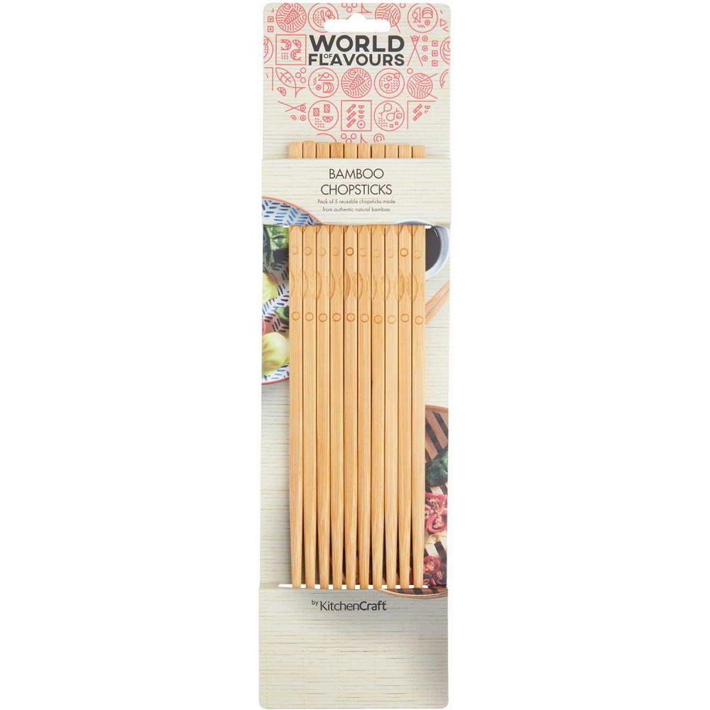 Ξυλάκια - Chopsticks Μπαμπού Ø0,6xH24,5cm Σετ 10 Τμχ KCORSTICK KitchenCraft 35.00124 - 0