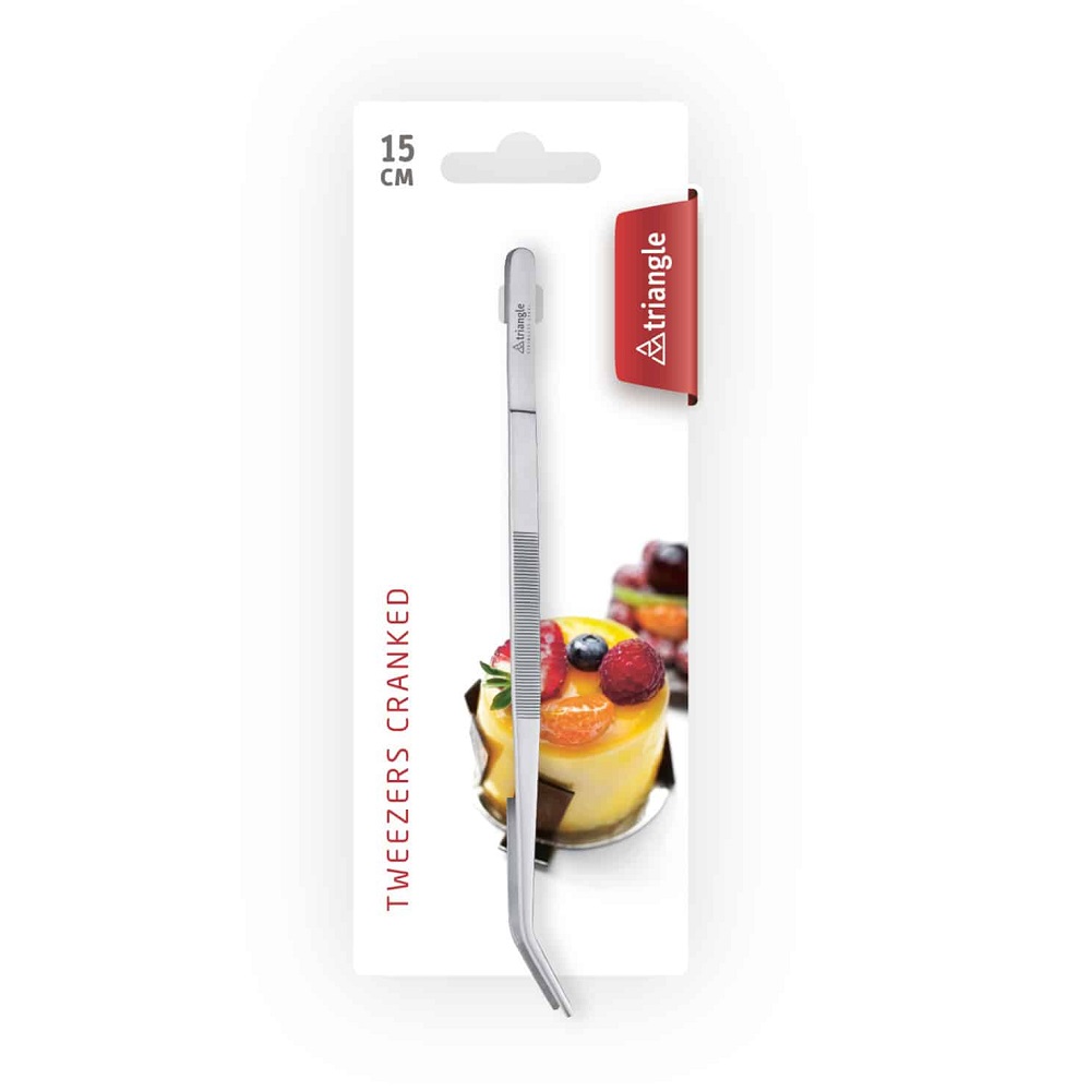 Λαβίδα Chef Degustation Με Γαμψή Μύτη Ανοξείδωτη 15cm Triangle 50488-15 - 1