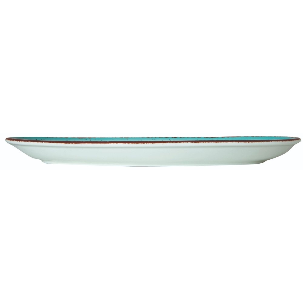 Πιατέλα Οβάλ Πορσελάνης Γαλάζια 26x16cm Tiffany GTSA 66-7225 - 1