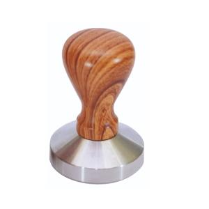 Tamper Ανοξείδωτο 18/10  Ø5,8xH7,8cm με Ξύλινο Χερούλι GTSA 53-413 - 70627