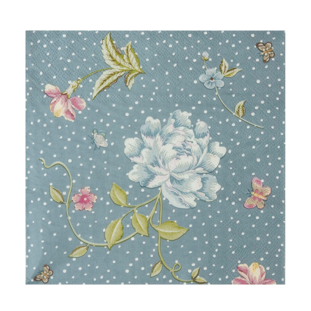 Χαρτοπετσέτες 33x33cm 20τμχ Seaspray Heritage Laura Ashley LA180986 - 0