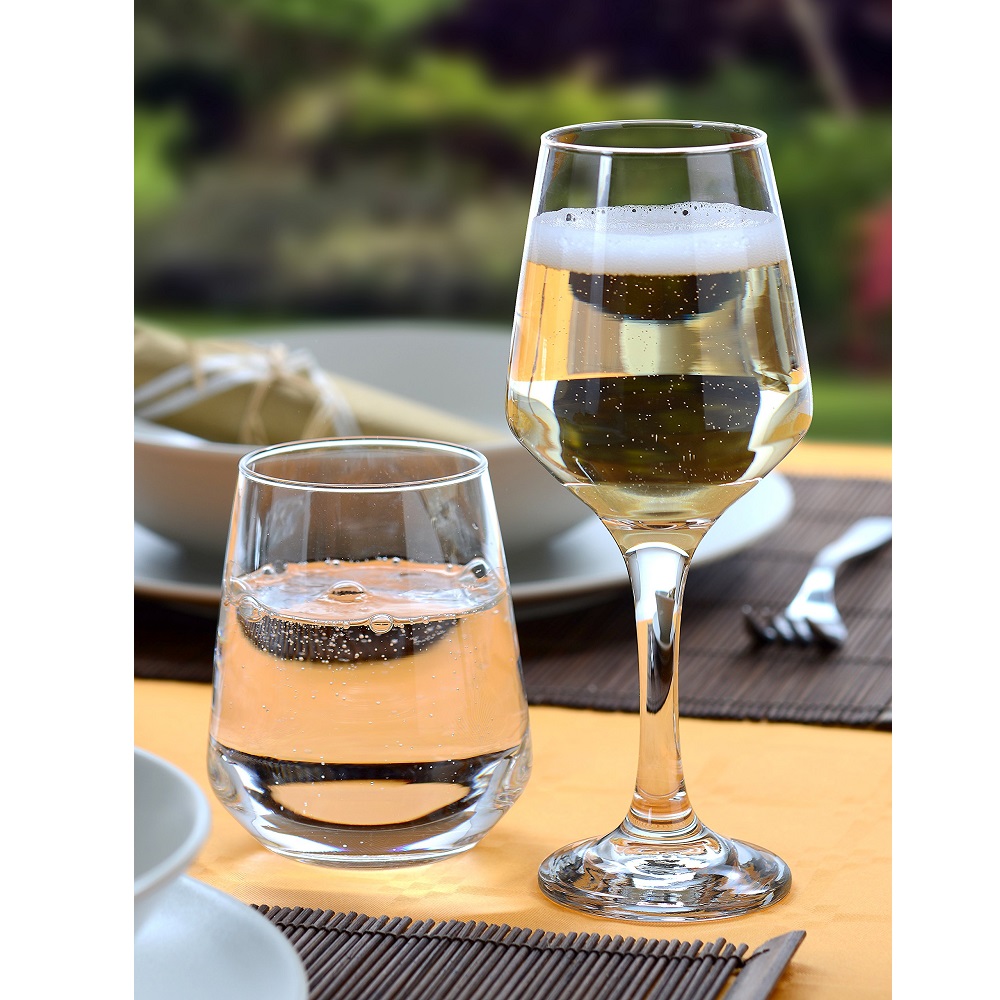 Ποτήρι Γυάλινο Wine 270ml Ø5,6xH19cm Contea Borgonovo 01.10902 - 1