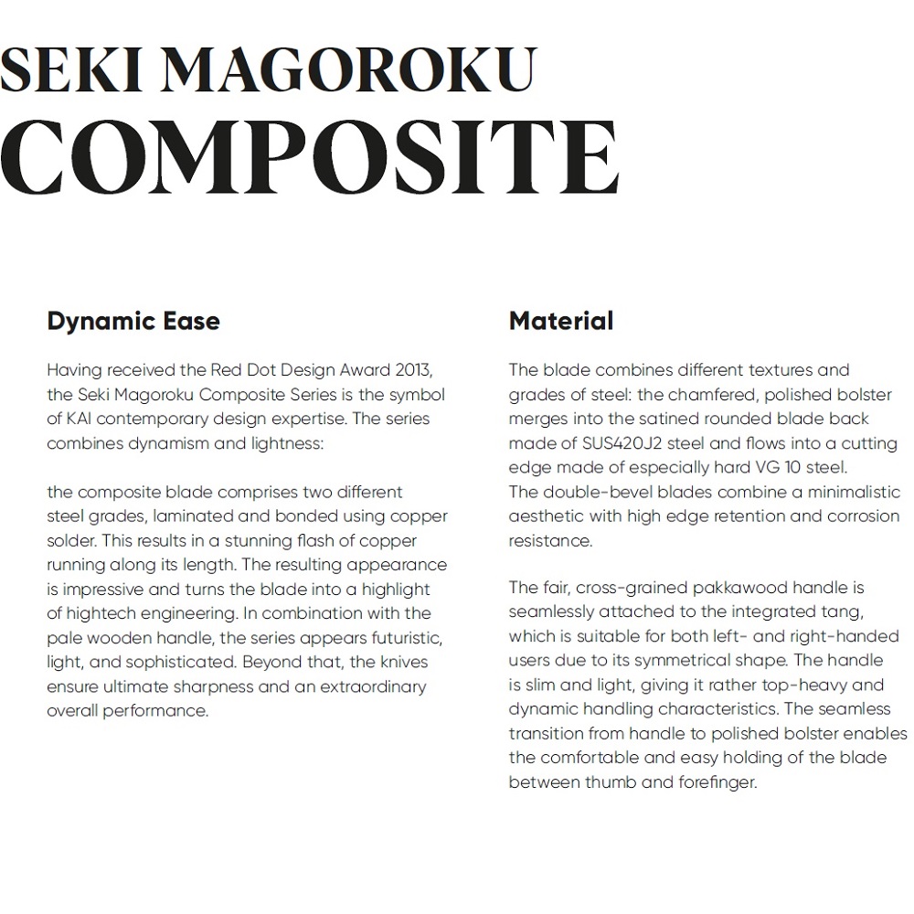 Μαχαίρι Γενικής Χρήσης 9cm Seki Magoroku Composite Kai MGC-0400 - 4