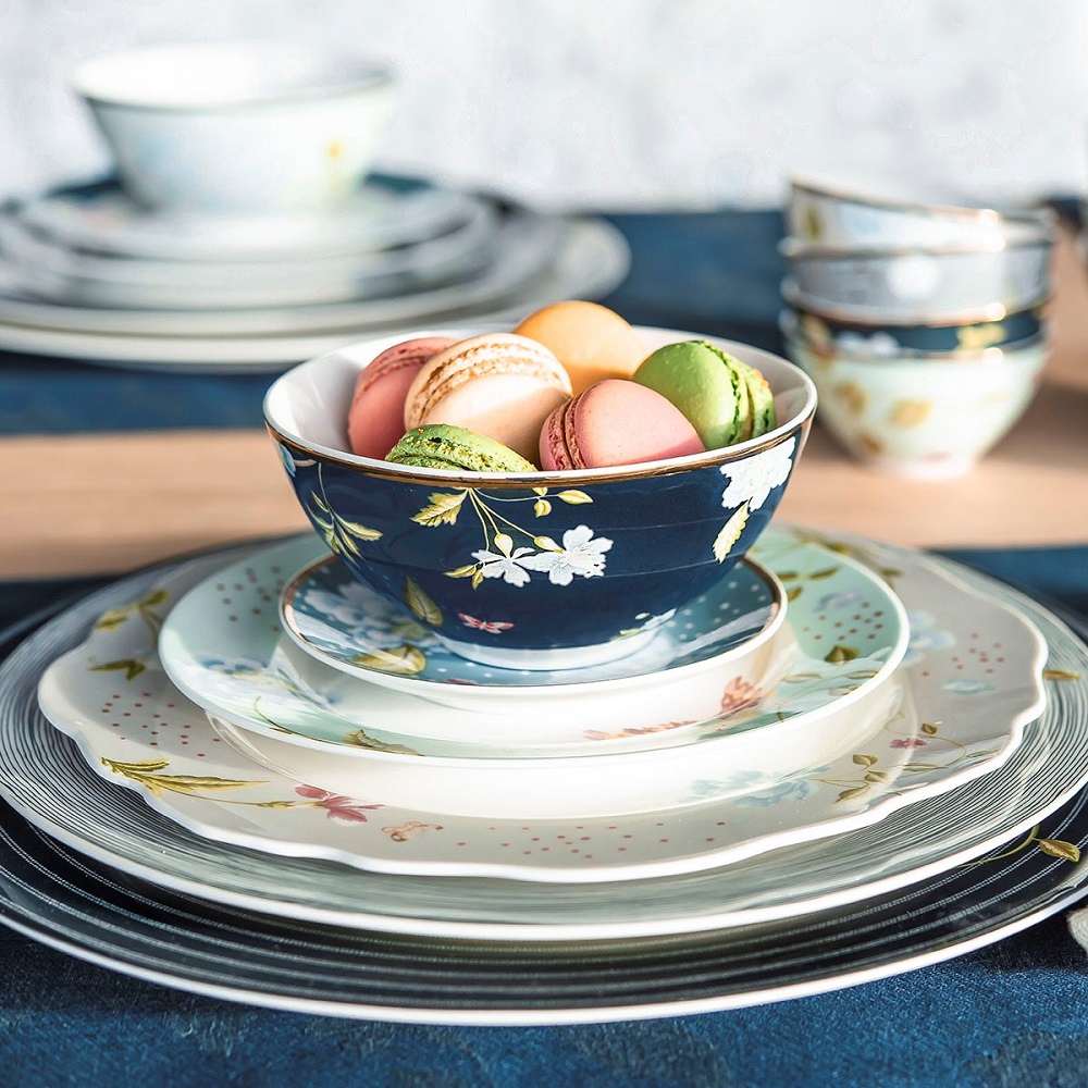 Πιάτο Ρηχό Πορσελάνης Στρογγυλό Φ18cm Seaspray Uni Heritage Laura Ashley LA180436 - 2