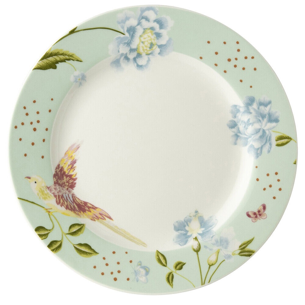 Πιάτο Πορσελάνης Ρηχό Στρογγυλό Φ18cm Mint Uni Heritage Laura Ashley LA180423 - 0