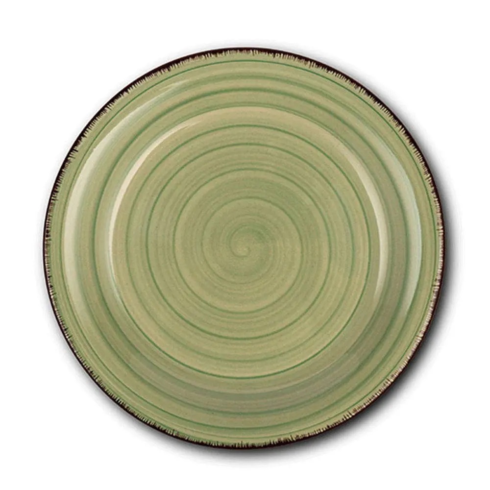 Πιάτο Ρηχό Φρούτου Stoneware Φ19,5cm Lines Oil Green Nava 10-099-202 - 0