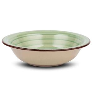 Πιάτο Βαθύ Σούπας Stoneware Φ22cm 900ml Lines Oil Green Nava 10-099-203 - 57772