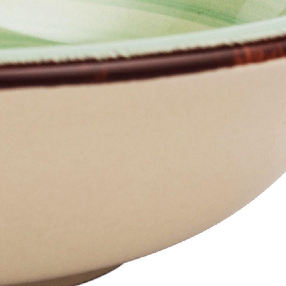 Πιάτο Βαθύ Σούπας Stoneware Φ22cm 900ml Lines Oil Green Nava 10-099-203 - 1