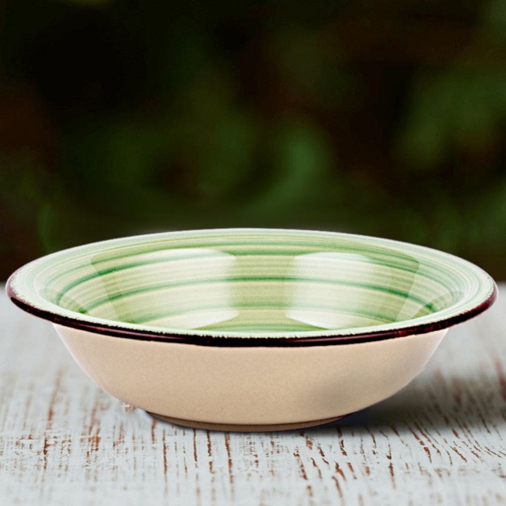 Πιάτο Βαθύ Σούπας Stoneware Φ22cm 900ml Lines Oil Green Nava 10-099-203 - 4