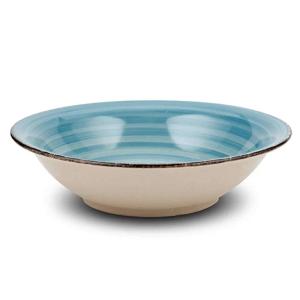 Πιάτο Βαθύ Σούπας Stoneware Φ22cm 900ml Lines Faded Blue Nava 10-099-223 - 57786