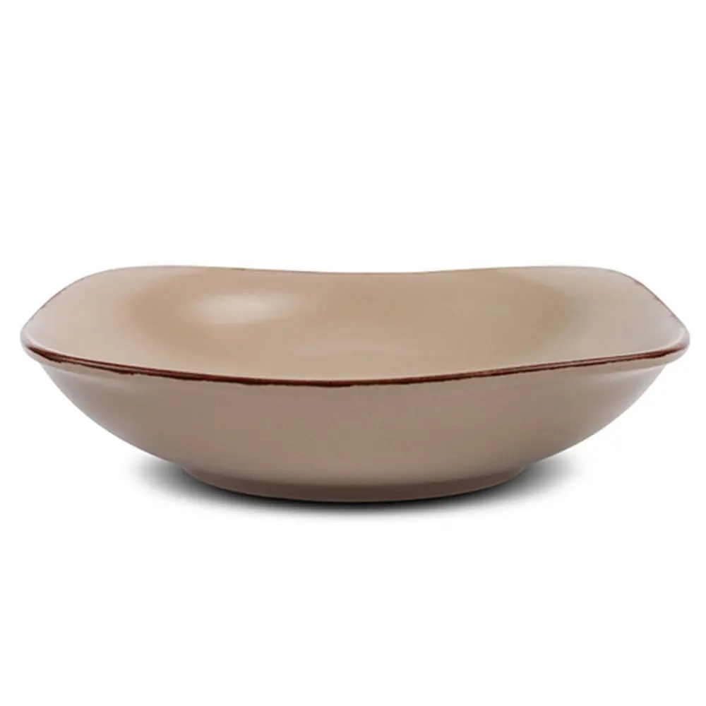 Πιάτο Βαθύ Τετράγωνο Stoneware 1Lt 22,5x22,5xH5,5cm Brown Sugar Nava 10-099-243 - 0