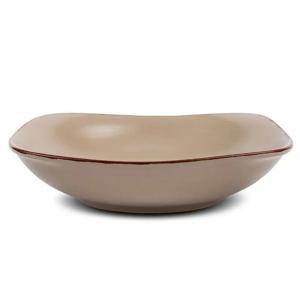 Πιάτο Βαθύ Τετράγωνο Stoneware 1Lt 22,5x22,5xH5,5cm Brown Sugar Nava 10-099-243 - 66620