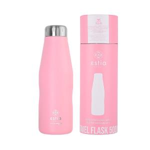 Μπουκάλι Ισοθερμικό Blossom Rose Διπλού Τοιχώματος 500ml Ανοξείδωτο 18/8 Save the Aegean εstia Home Art 01-7812 - 53678