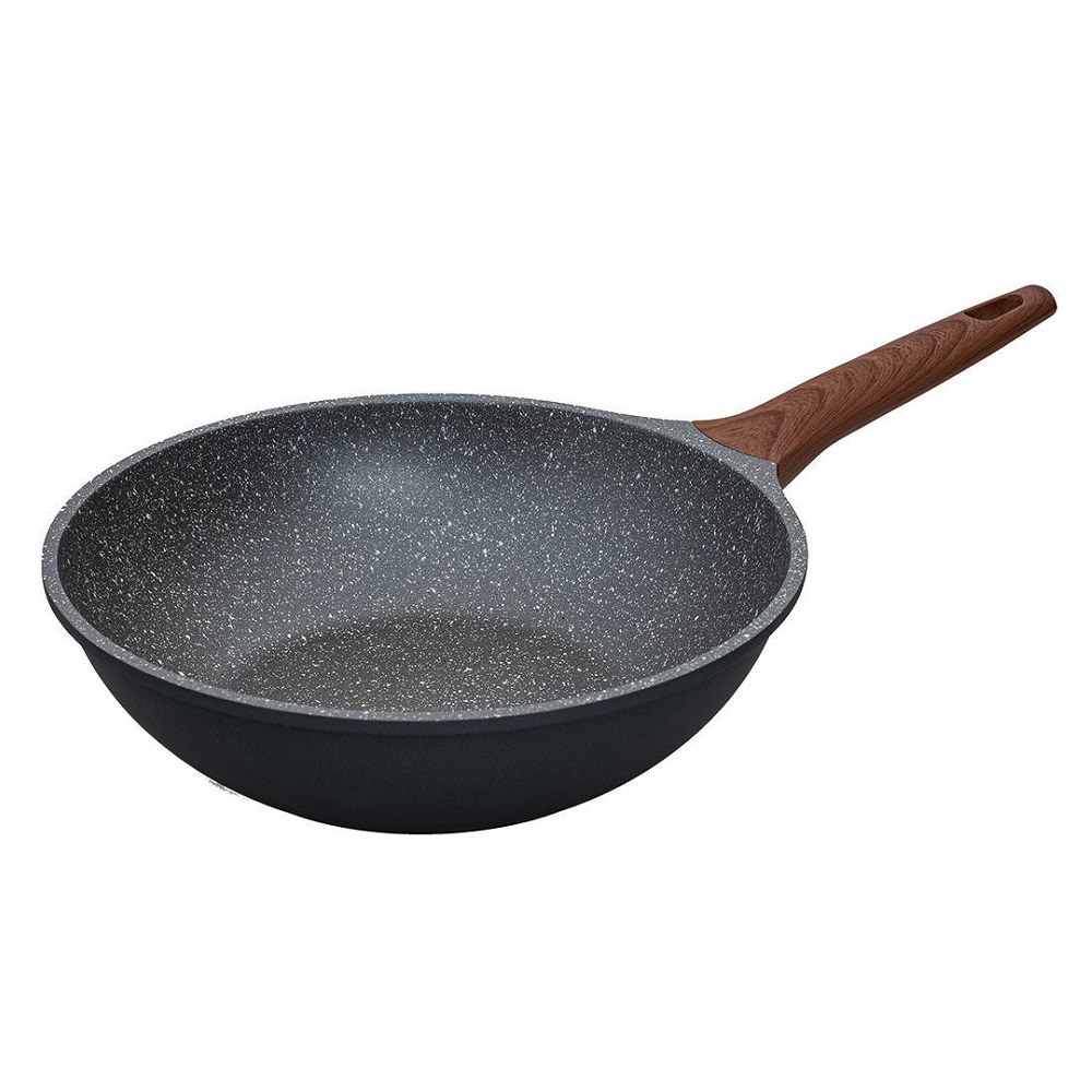 Γουοκ-Wok Χυτού Αλουμινίου Αντικολλητικό Φ28cm Stone εstia Home Art 01-1223 - 0