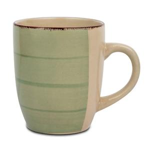 Κούπα Stoneware 350ml Φ8xH10cm Lines Oil Green Nava 10-099-205 - 57812