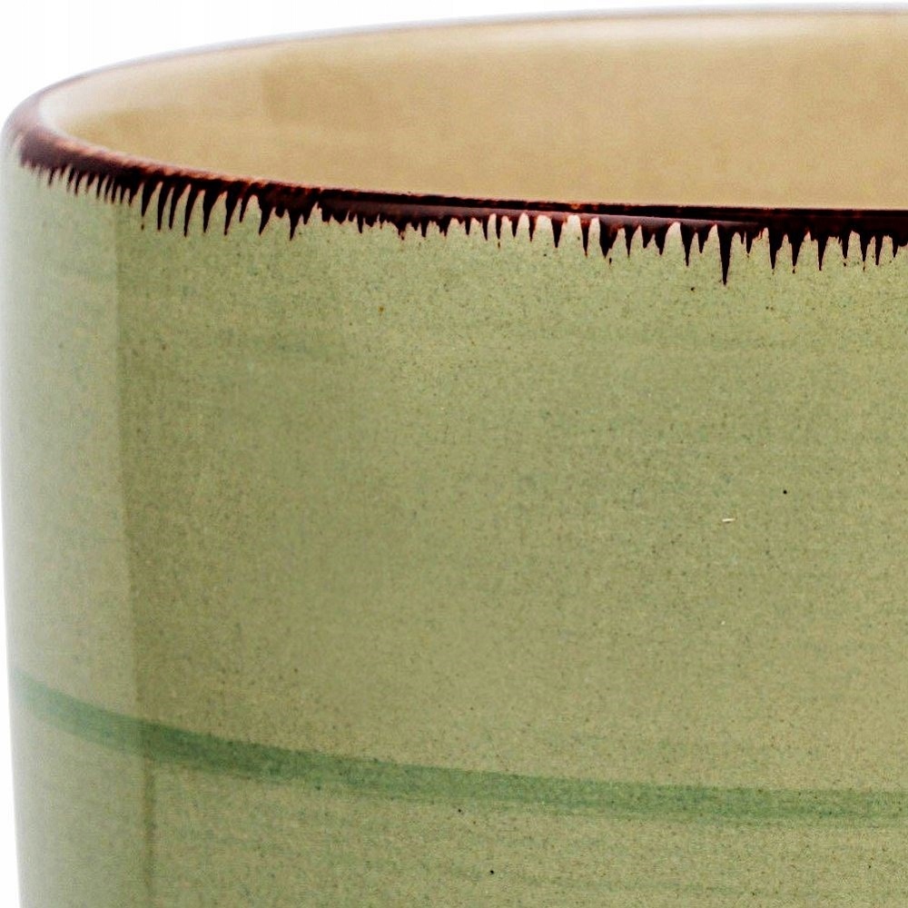 Κούπα Stoneware 350ml Φ8xH10cm Lines Oil Green Nava 10-099-205 - 2