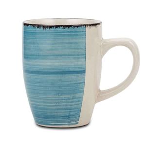 Κούπα Stoneware 350ml Φ8xH10cm Lines Faded Blue Nava 10-099-225 - 66625