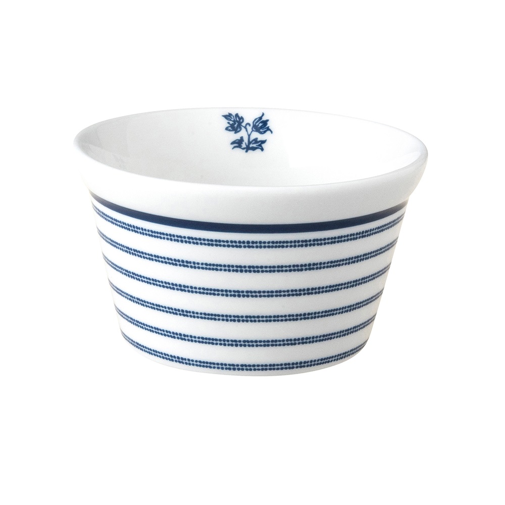 Μπολ Ramekin Πορσελάνης Λευκό-Μπλε Φ9cm 240ml Candy Stripe Blueprint Laura Ashley LA179362 - 0