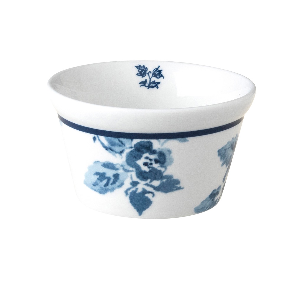 Μπολ Ramekin Πορσελάνης Λευκό-Μπλε Φ9cm 240ml China Rose Blueprint Laura Ashley LA179359 - 0