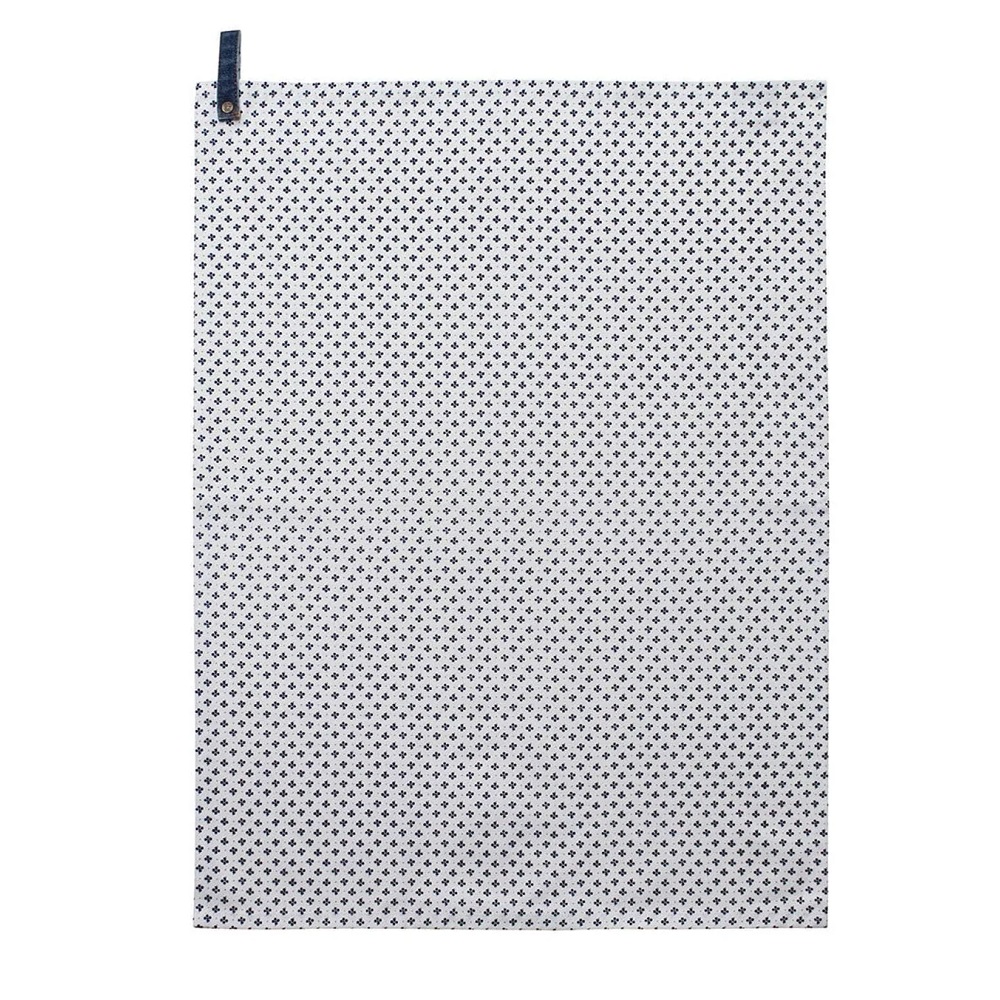 Πετσέτα Κουζίνας Βαμβακερή 50x70cm Λευκό – Μπλε Petit Fleur Blueprint Laura Ashley LA178128 - 1