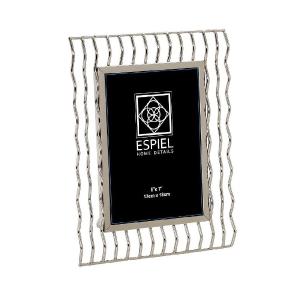 Κορνίζα Μεταλλική 13x18cm Ασημί 13x1,5xH18cm Luxe Espiel FAM313 - 68177