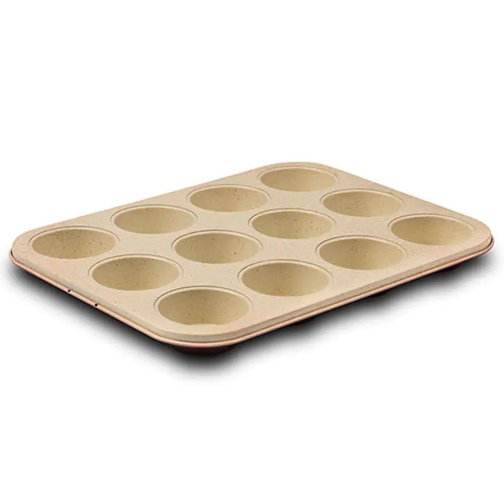 Φόρμα Ορθογώνια Για Muffins Ατσάλινη 960ml 35x26,5xH3cm Αντικολλητική Terrestrial Nava 10-239-034 - 0