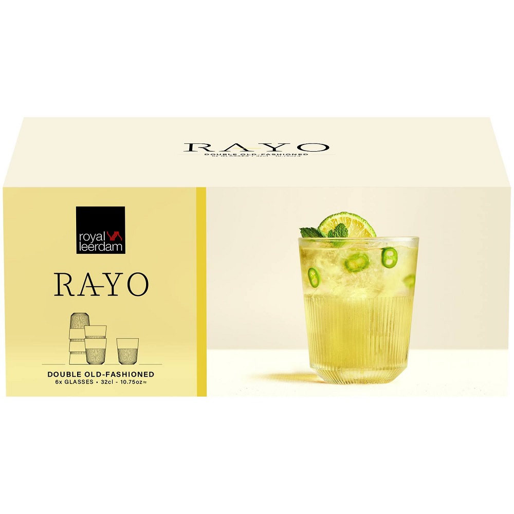 Ποτήρι Γυάλινο D.O.F. 320ml Ø8,4xH10,5cm Στοιβαζόμενο Rayo Onis 37.29495 - 3