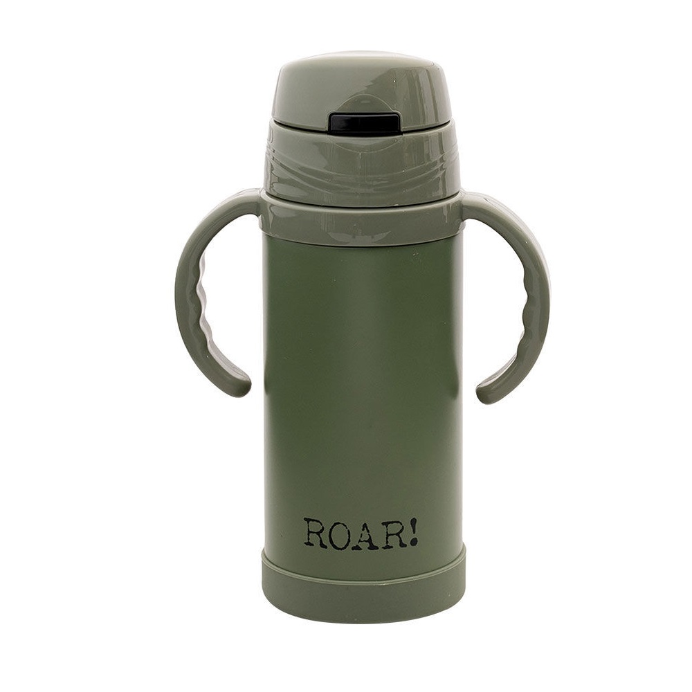 Μπουκάλι Θερμός Παιδικός Ανοξείδωτος 350ml Roar Green εstia Home Art 01-11000 - 0