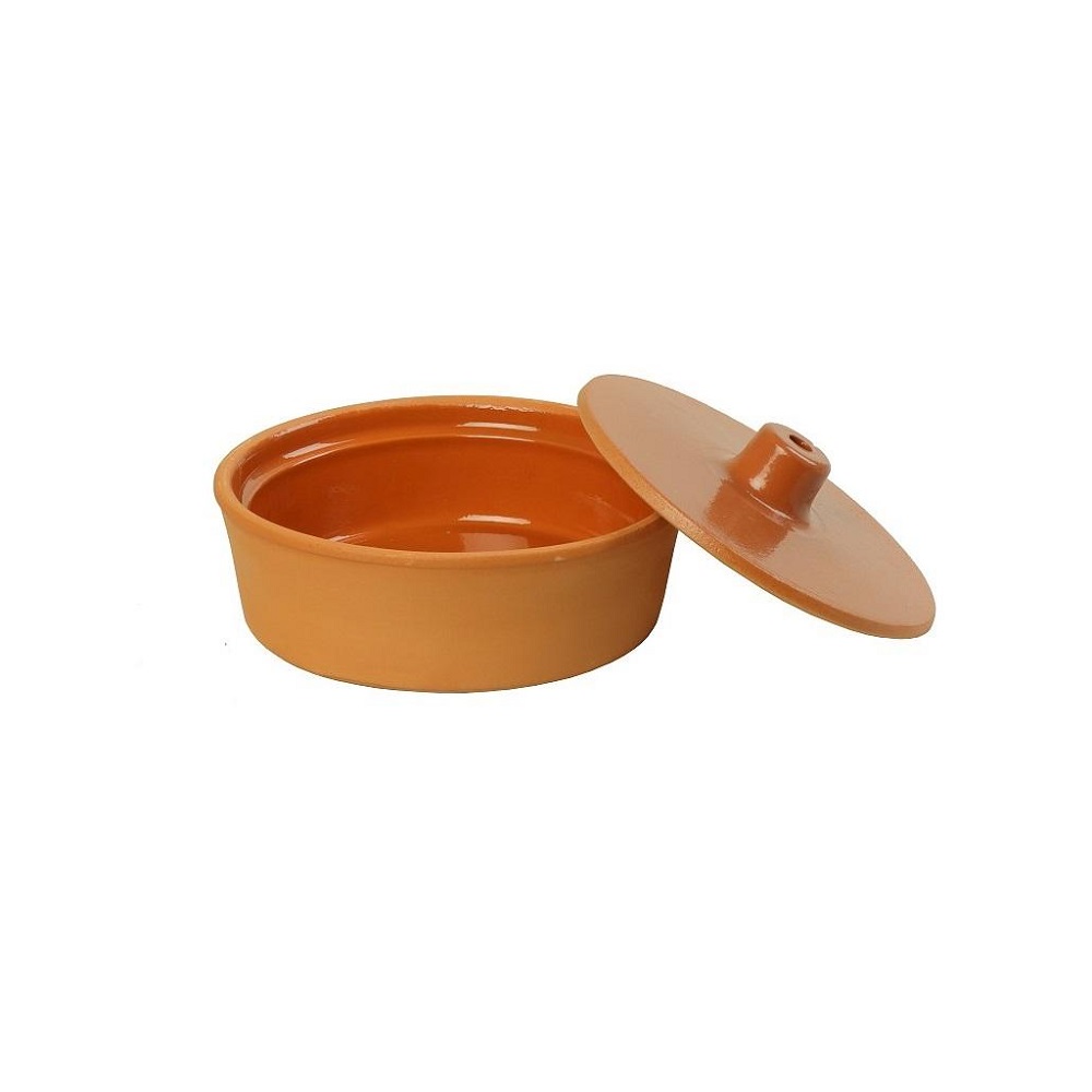 Μπολ Με Καπάκι Πυρίμαχο Terracotta 400ml Φ15xH6cm Brown Espiel NAK149K12 - 0