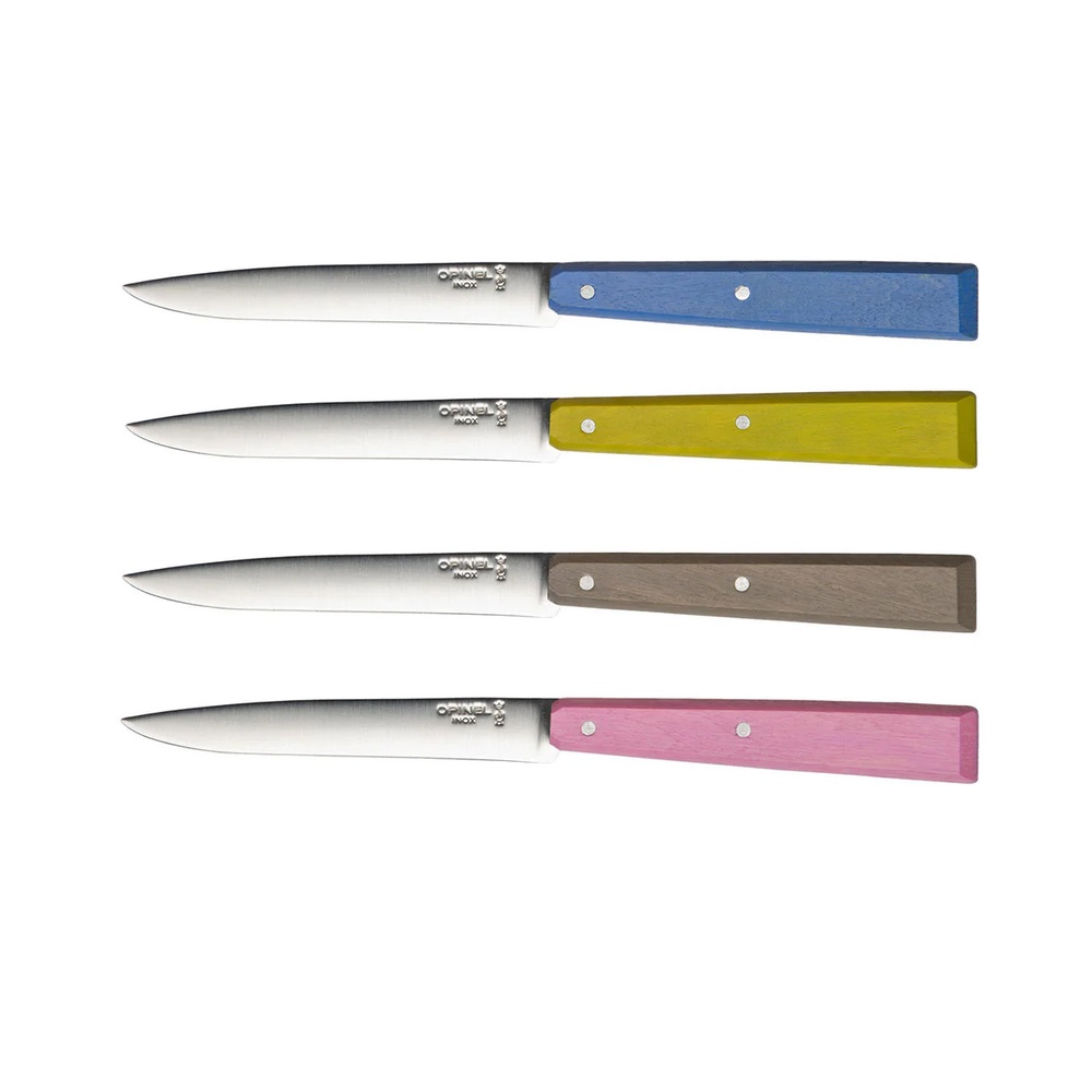 Μαχαίρια Steak Κουτί 4 Τεμαχίων 10,16cm Ατσάλι Sandvik 12C27 Bon Appétit Opinel Campagne 001533 - 1