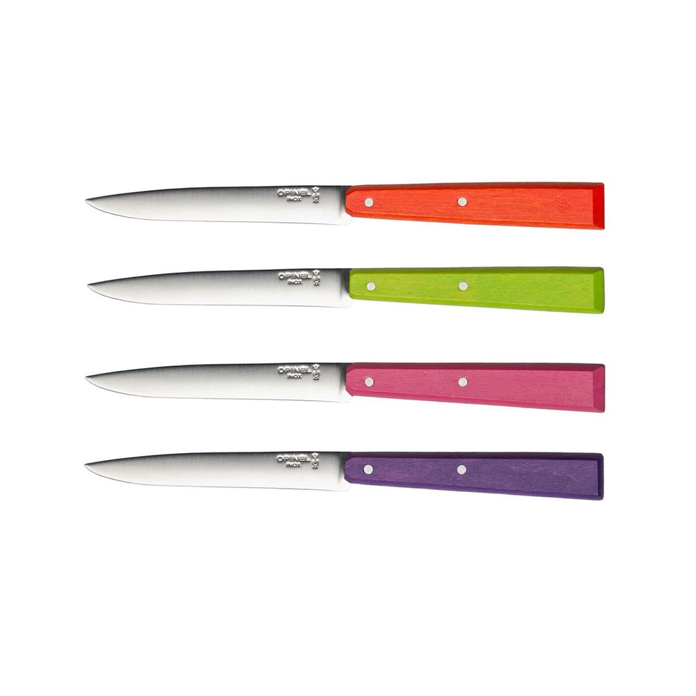 Μαχαίρια Steak Κουτί 4 Τεμαχίων 10,16cm Ατσάλι Sandvik 12C27 Bon Appétit Pop Opinel 001532 - 1