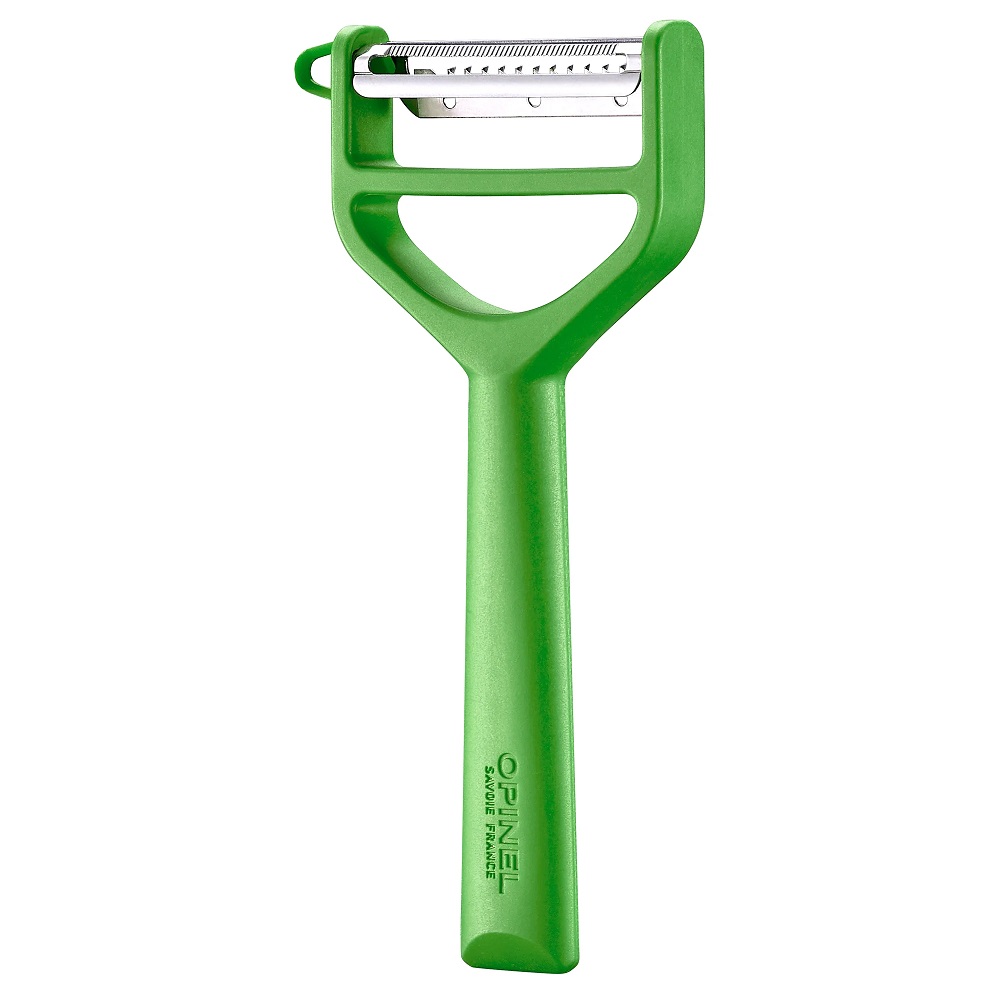 Αποφλοιωτής-Peeler T-Duo Ατσάλι 5,08cm Λαχανί Πλαστική Λαβή Opinel 002428 - 1