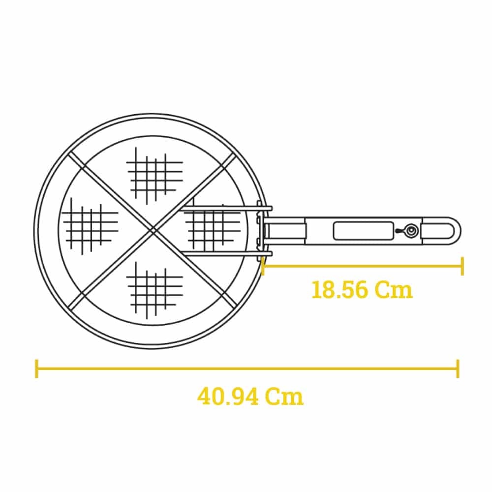 Καλάθι Τηγανίσματος Ατσάλινο Φ22,86cm Για Μαντεμένιες Κατσαρόλες Lodge 8FB2 - 2