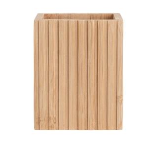 Ποτηράκι Τετράγωνο Μπάνιου 8,3x6,5xH10,3cm Bamboo Essentials εstia Home Art 02-13097 - 54773