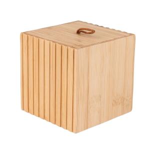 Κουτί Αποθήκευσης & Οργάνωσης Με Καπάκι 9x9xH8cm Bamboo Essentials εstia Home Art 02-13165 - 54774