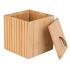 Κουτί Αποθήκευσης & Οργάνωσης Με Καπάκι 9x9xH8cm Bamboo Essentials εstia Home Art 02-13165 - 2