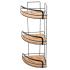 Εταζέρα Γωνιακή 3 Θέσεων Μεταλλική 49x19,5xH19,5cm Bamboo Essentials εstia Home Art 02-12786 - 0