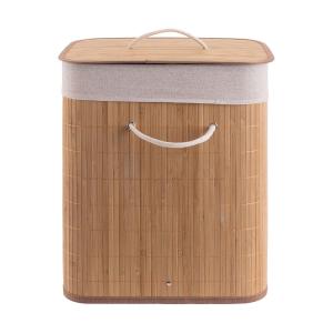 Καλάθι Απλύτων Ορθογώνιο Πτυσσόμενο 60Lt Bamboo Essentials εstia Home Art 02-12816 - 54982