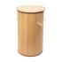 Καλάθι Απλύτων Στρογγυλό Πτυσσόμενο 57Lt Bamboo Essentials εstia Home Art 02-12823 - 1