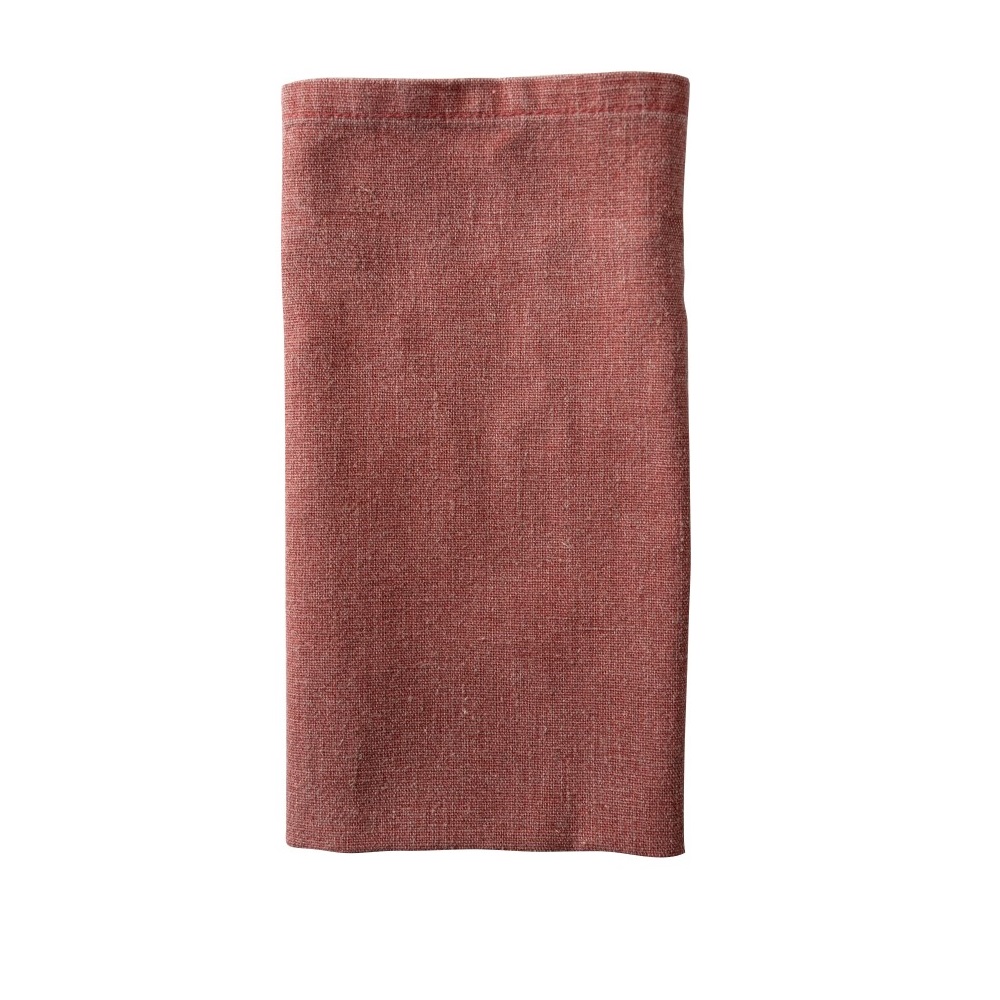 Πετσέτα Φαγητού 45x45cm Daniela Oxblood Solid Red Kitchen Linen Laura Ashley LA183172 - 0