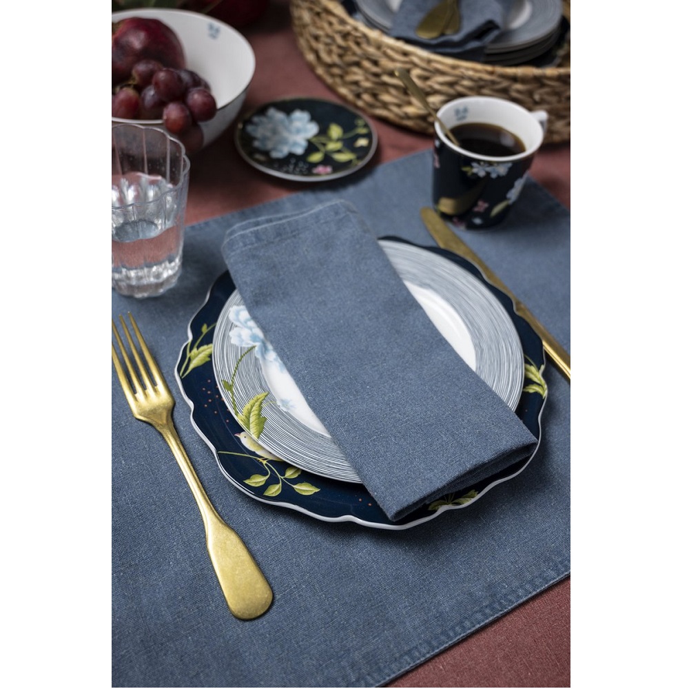 Πετσέτα Φαγητού 45x45cm Wild Clematis Blue Kitchen Linen Laura Ashley LA183160 - 3