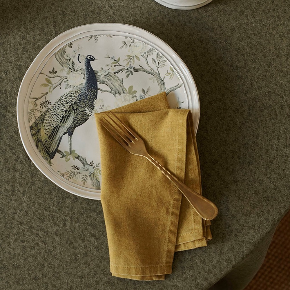 Πετσέτα Φαγητού 45x45cm Daniela Oil Solid Yellow Kitchen Linen Laura Ashley LA183138 - 4