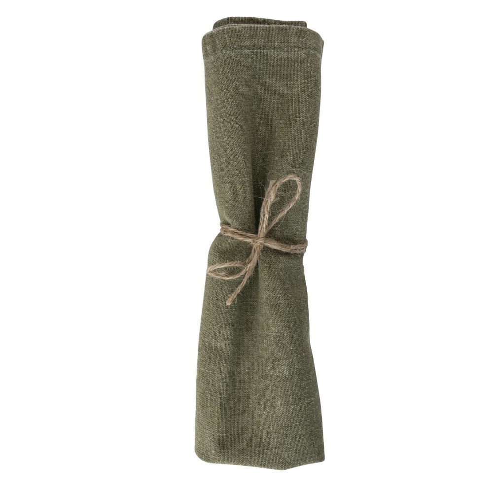 Πετσέτα Φαγητού 45x45cm Wild Clematis Sage Solid Green Kitchen Linen Laura Ashley LA183150 - 1