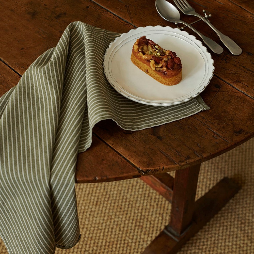 Πετσέτα Τσαγιού 70x50cm Classic Stripe Green Kitchen Linen Laura Ashley LA183152 - 4