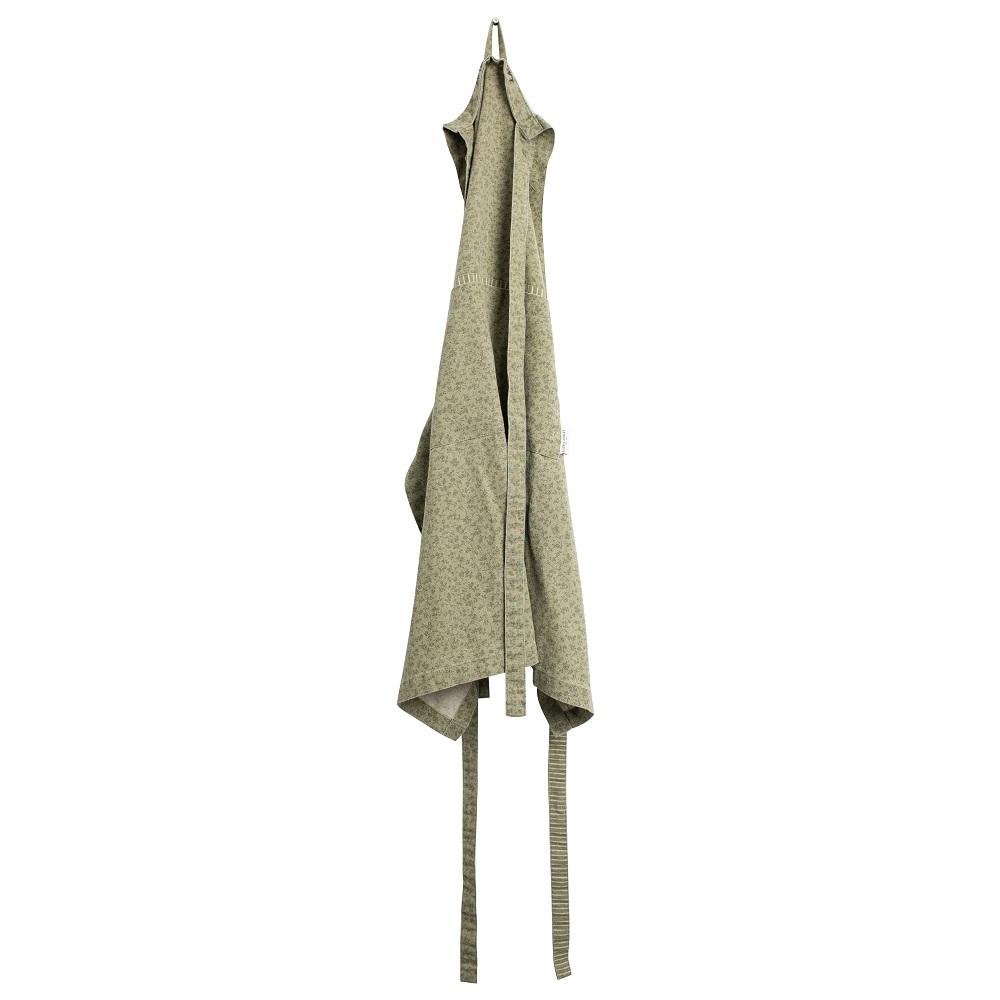 Ποδιά Κουζίνας 85x78cm Βαμβακερή Wild Clematis Sage Green Kitchen Linen Laura Ashley LA183144 - 4