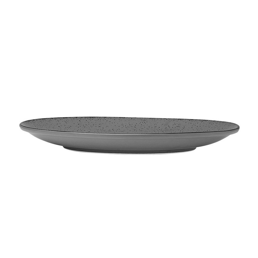 Πιάτο Ρηχό Πορσελάνης Φ27cm Grey Terra εstia Home Art 07-16203 - 2